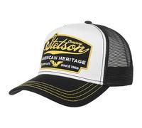 Stetson Gorra American Heritage Trucker Hombre - de Malla béisbol Snapback Cap Snapback, con Visera Verano/Invierno - Talla única Negro