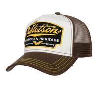 Stetson Gorra American Heritage Trucker Small Niño/Hombre - de Malla béisbol Snapback Cap Snapback, con Visera otoño/Invierno Primavera/Verano - Talla única marrón Oscuro