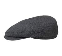 Stetson Gorra Belfast Silk Hombre - Gorro Ivy con Visera, Forro Primavera/Verano - 57 cm Gris-Negro