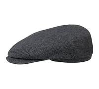 Stetson Gorra Belfast Silk Mujer/Hombre - Made in The EU Gorro Ivy con Visera, Forro Verano Verano/Invierno - 57 cm Gris-Negro