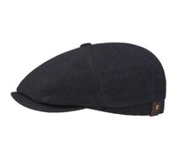 Stetson Gorra con Visera Hatteras Plano Lana Cachemira Boina Forro de Franela Mujer Hombre Otoño Invierno