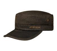 Stetson Gorra Datto Winter Army Hombre - Militar de con Visera, Forro, Cerrado por atrás, Forro Invierno otoño/Invierno - XL (60-61 cm) marrón