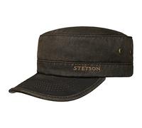 Stetson Gorra Datto Winter Army Hombre - Militar de con Visera, Forro, Cerrado por atrás, Forro otoño/Invierno Invierno - S (54-55 cm) marrón