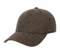 Stetson Gorra de Lana Plano Hombre Gorra de Beisbol Visera de Cuero Diseño en Espiga Forro de algodón Otoño Invierno