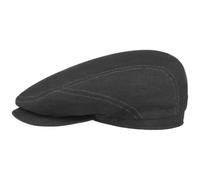 Stetson Gorra de Lino Belfast Verano Hombre - Made in The EU Gorro Ivy con Visera Primavera/Verano - 59 cm Negro