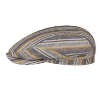 Stetson Gorra de Lino Sacota Driver Mujer/Hombre - Made in The EU Gorro Ivy Verano con Visera, Forro, Forro Primavera/Verano Primavera - L (58-59 cm) Azul-Beige
