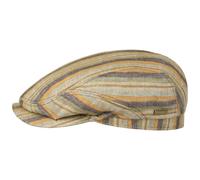 Stetson Gorra de Lino Sacota Driver Mujer/Hombre - Made in The EU Gorro Ivy Verano con Visera, Forro, Forro Primavera/Verano Primavera - L (58-59 cm) Beige-Verde