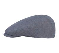Stetson Gorra de Lino Woodfield Mujer/Hombre - Made in The EU Gorro Ivy Gorras Planas Gorros con Visera Visera, Forro Verano Primavera/Verano - 59 cm marrón-Azul