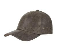 Stetson Gorra de Piel Liberty Hombre - Sombrero béisbol Gorras Hebilla Metal, con Visera Otoño Primavera Invierno Verano Verano/Invierno - Talla única marrón