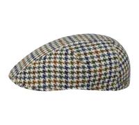 Stetson Gorra Denaby Harris Tweed Hombre - Made in The EU Gorro Ivy con Visera, Visera otoño/Invierno Otoño Invierno - L (58-59 cm) Beige-Azul