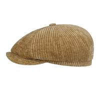 Stetson Gorra Hatteras Corduroy Jersey Hombre - Made in The EU Newsboy Gorro Ivy con Visera, Forro Invierno otoño/Invierno - XL (60-61 cm) Camello