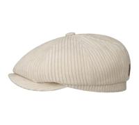 Stetson Gorra Hatteras Corduroy Jersey Hombre - Made in The EU Newsboy Gorro Ivy con Visera, Forro Invierno otoño/Invierno - M (56-57 cm) Beige Claro