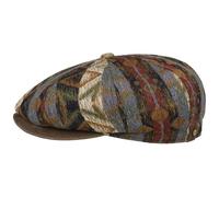Stetson Gorra Hatteras Ethnic Jacquard Hombre/Mujer - Newsboy con Forro, Visera, Visera Invierno otoño/Invierno - XL (60-61 cm) Multicolor