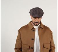 Stetson Gorra Hatteras Goat Suede Hombre - Made in Germany de Gorras Invierno con Visera, Forro Otoño Verano Primavera Verano/Invierno - 58 cm Antracita