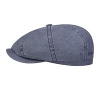 Stetson Gorra Hatteras Uni Cotton Hombre - de algodón Newsboy con Visera Verano Primavera/Verano - XL (60-61 cm) Azul