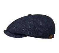 Stetson Gorra Hatteras Wool Colour Neps Hombre - de con Visera, Forro Invierno otoño/Invierno - 63 cm Negro-Azul