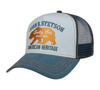 Stetson Gorra JBS-Bear Trucker Hombre - de Malla Beisbol Snapback Cap Snapback, con Visera Verano/Invierno Primavera Verano Otoño Invierno - Talla única Small Azul