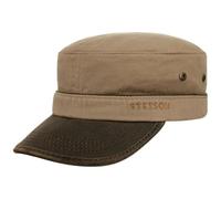 Stetson Gorra Katonah Cotton Army Mujer/Hombre - Militar Hebilla de Metal, con Visera Verano/Invierno Verano - L (58-59 cm) castaño Claro