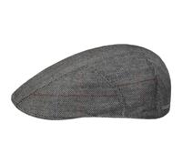 Stetson Gorra Light Silk Ivy Hombre - Made in The EU Gorro con Visera, Forro Primavera/Verano - 58 cm Antracita