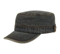 Stetson Gorra Militar Denim Hombre - con Visera otoño/Invierno Invierno - M (56-57 cm) Tela Vaquera