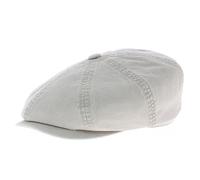 Stetson Gorra Newsboy Algodón Hatteras Mujer/Hombre - de Gorro Ivy con Visera Primavera/Verano - XXL (62-63 cm) Beige