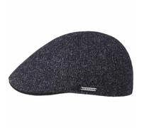 Stetson Gorra Plana de Lana Texas Classic - Gorra chata de Caballero - Gorra de Caballero con Forro de algodón - con Visera - otoño/Invierno Azul Oscuro L (58-59 cm)