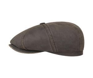 Stetson Gorra Plana Hatteras Old Cotton Newsboy Protección UV 40 Impermeable Boina Algodón Mujer Hombre Verano Invierno