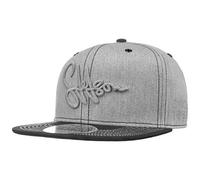 Stetson Gorra Plana Lettering Hombre - Snapback Cap de béisbol Snapback, con Visera, Forro Verano Primavera/Verano - Talla única Gris