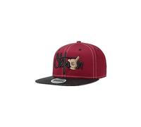 Stetson Gorra Shaka Cotton Hombre - Snapback Cap de béisbol Plana Snapback, con Visera, Forro, Forro Verano Primavera/Verano - Talla única Burdeos