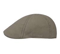 Stetson Gorra Texas Cotton con protección UV 40+ - Gorra Plana de algodón - Gorra Unicolor Primavera/Verano Verde Oliva XL (60-61 cm)