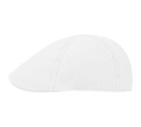 Stetson Gorra Texas Cotton con protección UV 40+ - Gorra Plana de algodón - Gorra Unicolor Primavera/Verano Blanco L (58-59 cm)