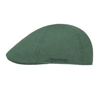Stetson Gorra Texas Cotton con protección UV 40+ - Gorra Plana de algodón - Gorra Unicolor Primavera/Verano Verde XL (60-61 cm)