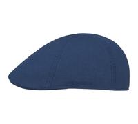 Stetson Gorra Texas Cotton con protección UV 40+ - Gorra Plana de algodón - Gorra Unicolor Primavera/Verano Azul M (56-57 cm)
