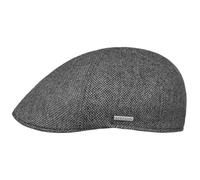 Stetson Gorra Texas Fine Herringbone Hombre - Made in The EU Gorro Ivy con Visera, Forro, Forro otoño/Invierno - 59 cm Antracita-Gris