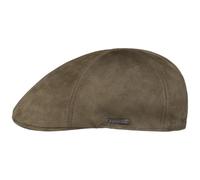 Stetson Gorra Texas Goat Suede Hombre - Made in The EU de Gorro Ivy Piel con Visera, Forro Otoño Verano Primavera Invierno Verano/Invierno - XL (60-61 cm) Beige