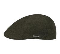Stetson Gorra Texas Wool Gatsby Cap Hombre - Gorros con Visera Gorro Ivy Pico de Pato Visera, Forro, Forro Invierno otoño/Invierno - XXL (62-63 cm) Verde Oliva