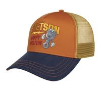 Stetson Gorra Trucker Happy Piston Hombre - Camionero de béisbol Malla Snapback, con Visera, Visera Verano/Invierno Primavera Verano Otoño Invierno - Talla única Terracota