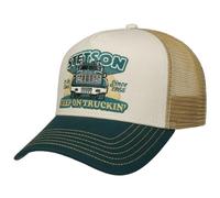 Stetson Gorra Trucker Keep On Trucking Hombre - Camionero de béisbol Malla Snapback, con Visera, Visera Verano Primavera/Verano - Talla única Verde Oscuro