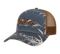 Stetson Gorra Trucker Minimal Aloha Print Hombre - Camionero de béisbol Malla Snapback, con Visera, Forro, Forro Verano/Invierno Primavera Verano Otoño Invierno - Talla única Azul Oscuro