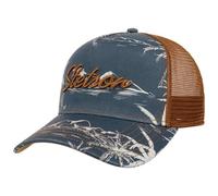 Stetson Gorra Trucker Minimal Aloha Print Hombre - Camionero de béisbol Malla Snapback, con Visera, Forro, Forro Verano/Invierno Primavera Verano Otoño Invierno - Talla única Azul Oscuro
