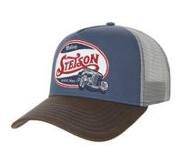 Stetson Gorra Trucker Riding Hot Rod Mujer/Hombre - Camionero de béisbol Malla Snapback, con Visera, Visera Primavera/Verano Verano - Talla única marrón-Azul