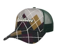 Stetson Gorra Trucker Rombos Check Hombre - Camionero de béisbol Malla Snapback, con Visera, Visera Verano/Invierno Primavera Verano Otoño Invierno - Talla única Multicolor