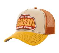 Stetson Gorra Trucker Since 1865 Brickstone Hombre - Camionero de béisbol Malla Verano/Invierno Primavera Verano Otoño Invierno - Talla única Beige-óxido