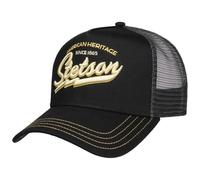 Stetson Gorra Trucker Since 1865 Hombre - Snapback de béisbol Camionero Snapback, con Visera, Visera Verano/Invierno - Talla única Negro