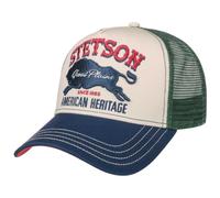Stetson Gorra Trucker The Plains Mujer/Hombre - de Beisbol Baseball Curved Brim Cap Snapback, con Visera, Visera Verano/Invierno - Talla única Verde