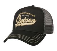 Stetson Gorra Trucker Since 1865 Hombre - Snapback de béisbol Camionero Snapback, con Visera, Visera Verano/Invierno - Talla única Negro