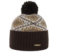 Stetson Gorro con Pompón Navajo Hombre - Made in Italy,Made The EU de Invierno Vuelta Beanie otoño/Invierno - Talla única marrón Oscuro