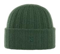 Stetson Gorro de Cachemir Surth Mujer/Hombre - Cachemira Punto con Vuelta Invierno otoño/Invierno - Talla única Verde