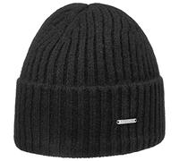 Stetson Gorro de Cachemira Varnell Mujer/Hombre - Beanie Lana Invierno con Vuelta otoño/Invierno - Talla única Negro