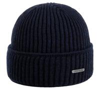 Stetson Gorro de Lana Merino para Hombre, Color Negro